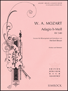 cover for Adagio in B Minor, K .540