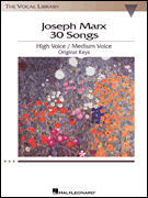 cover for Joseph Marx - 30 Songs