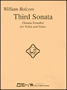 cover for Third Sonata (Sonata Stramba) for Violin and Piano