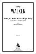 cover for Take, O Take Those Lips Away (from Three Lyrics for Chorus)