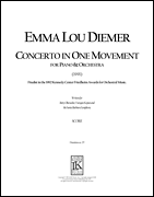 cover for Concerto in One Movement for Piano and Orchestra (single performance score)