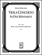 cover for Viola Concerto in One Movement (Piano Reduction)