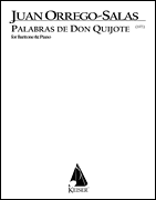 cover for Palabras de Don Quijote, Op. 66