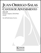 cover for Cantos de Advenimiento, Op. 25