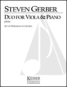 cover for Duo for Viola and Piano