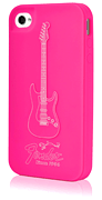 cover for Fender iPhone 4 Protective Magenta Pick Silicone Case