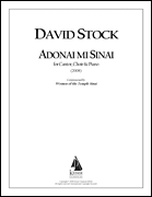 cover for Adonai Mi Sinai for Cantor, SATB Chorus and Piano