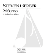 cover for 24 Songs for Medium Voice and Piano