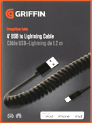 cover for 4' USB to Lightning Cable, Coiled