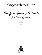 cover for Fanfare Among Friends for Brass Quintet, Full Score