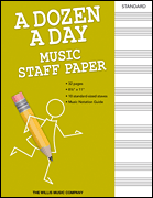 cover for A Dozen a Day - Music Staff Paper