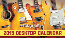 cover for 2015 Vintage Guitar Magazine Desktop Calendar