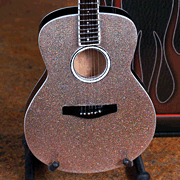 cover for Acoustic Guitar with Glitter Rhinestone Finish