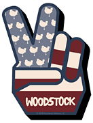 cover for Woodstock Peace - Chunky Magnet