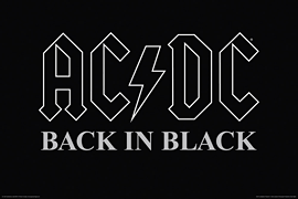 cover for AC/DC - Back in Black - Wall Poster