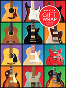 cover for Hal Leonard Wrapping Paper - Guitar Retro Theme