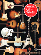 cover for Hal Leonard Wrapping Paper - Guitar Collage Theme