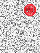 cover for Hal Leonard Wrapping Paper - Music Notes Theme