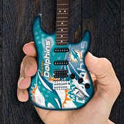 cover for Miami Dolphins 10 Collectible Mini Guitar