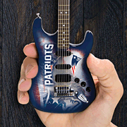 cover for New England Patriots 10 Collectible Mini Guitar