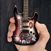 cover for San Francisco 49ers 10 Collectible Mini Guitar