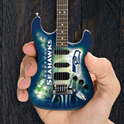 cover for Seattle Seahawks 10 Collectible Mini Guitar