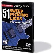 cover for 51 Sweep Picking Licks You Must Learn