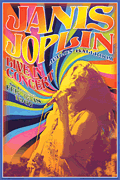cover for Janis Joplin Concert - Wall Poster