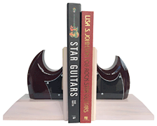 cover for Burgundy SG Guitar Bookends