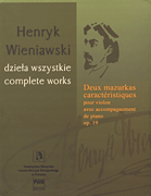 cover for Deux mazurkas caractéristiques pour violon, op. 19