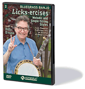 cover for Bluegrass Banjo Licks-Ercises® - DVD 2: Single String & Melodic Styles
