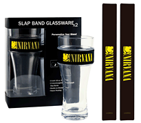 cover for Nirvana 2-Pack Slap Band Pint Size Glassware - Smiley Logo