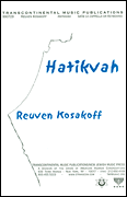 cover for Hatikvah (The National Anthem Of Israel) (SATB)