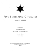 cover for Five Sephardic Choruses: Yom Gila