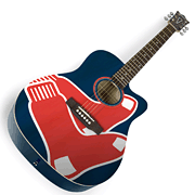 cover for Boston Red Sox Acoustic Guitar