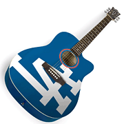 cover for Los Angeles Dodgers Acoustic Guitar