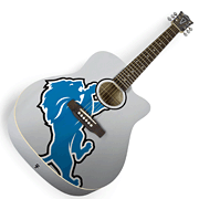cover for Detroit Lions Acoustic Guitar