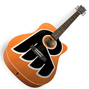 cover for Philadelphia Flyers Acoustic Guitar