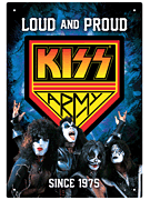 cover for Kiss - Kiss Army: Loud and Proud Since 1975 - Tin Sign