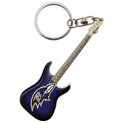 cover for Baltimore Ravens Electric Guitar Keychain