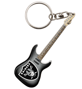 cover for Oakland Raiders Electric Guitar Keychain