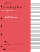 cover for Standard Loose Leaf Manuscript Paper (Pink Cover)