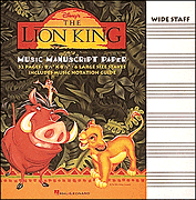 cover for The Lion King Manuscript Paper