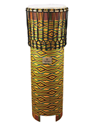 cover for Ngoma Drum with Kente Cloth Finish
