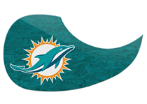 cover for Miami Dolphins Pickguard