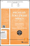 cover for Micah 6:8/For I Desire Mercy (Micah Songs)