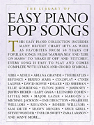 cover for The Library of Easy Piano Pop Songs