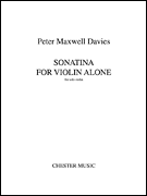 cover for Sonatina for Violin Alone