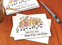 cover for Beautiful Music, Beautiful Children Notecards