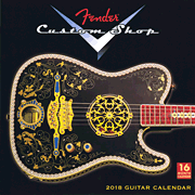 cover for 2018 Fender Custom Shop Wall Calendar